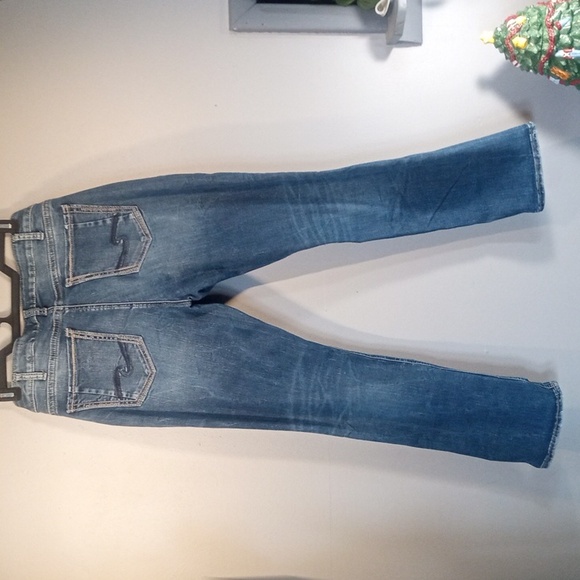 Silver Women's Elyse Straight Distressed Jeans Size 36/32 - Picture 5 of 8